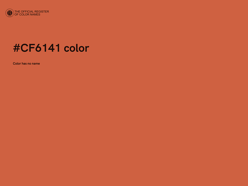 #CF6141 color image