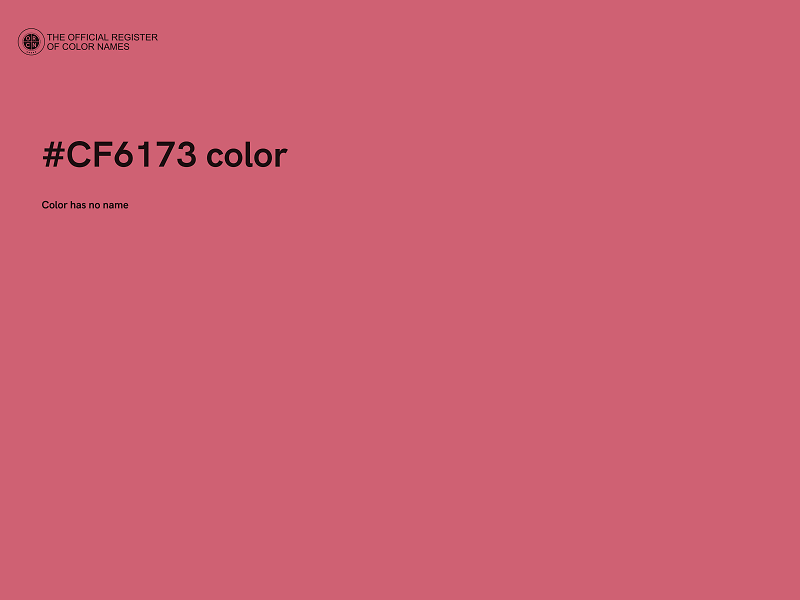 #CF6173 color image