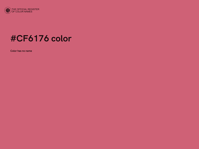 #CF6176 color image