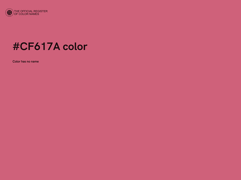 #CF617A color image