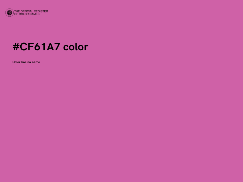 #CF61A7 color image