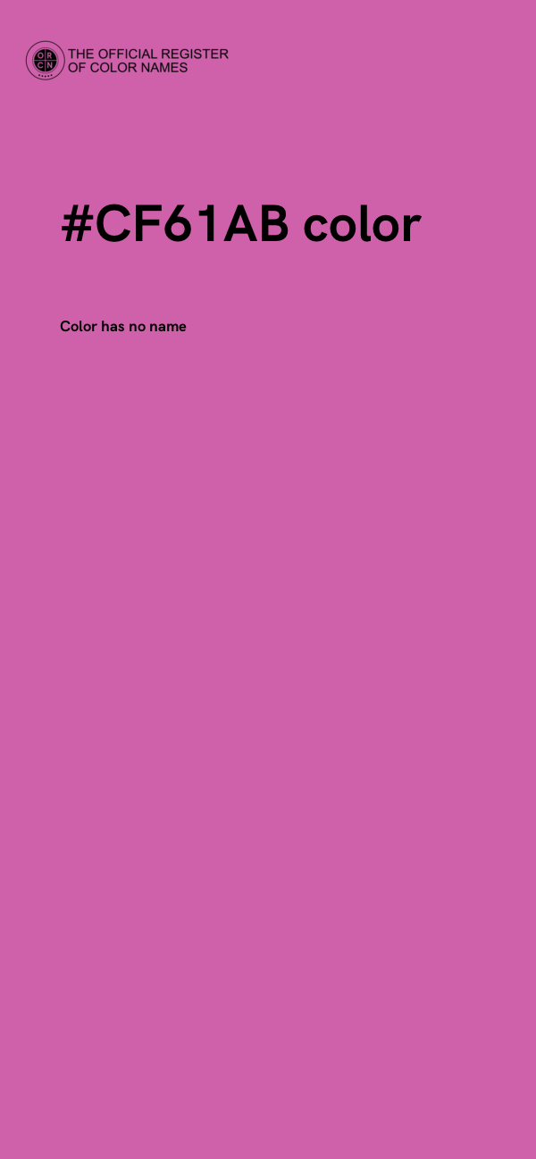 #CF61AB color image