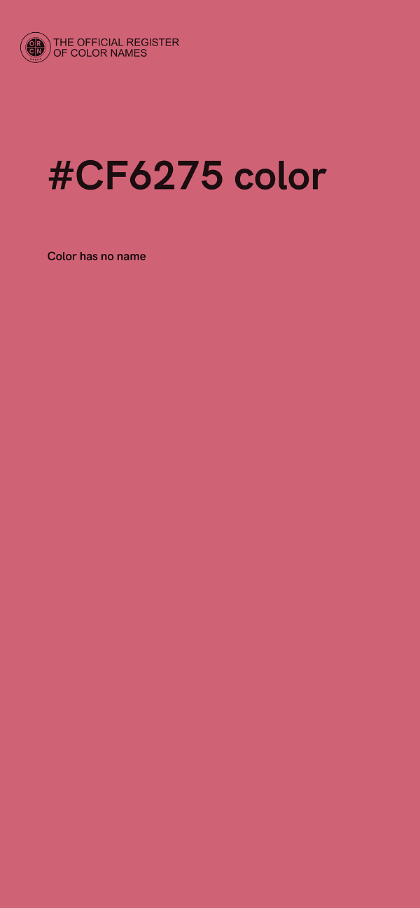 #CF6275 color image