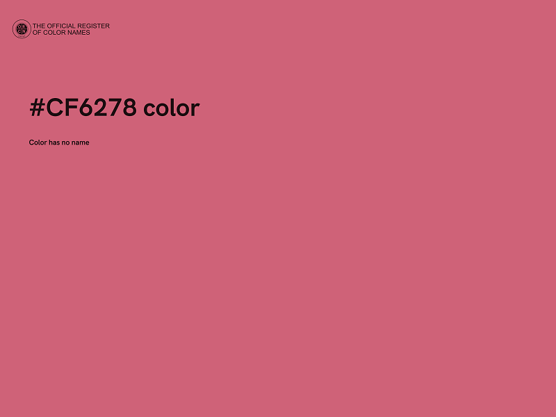 #CF6278 color image