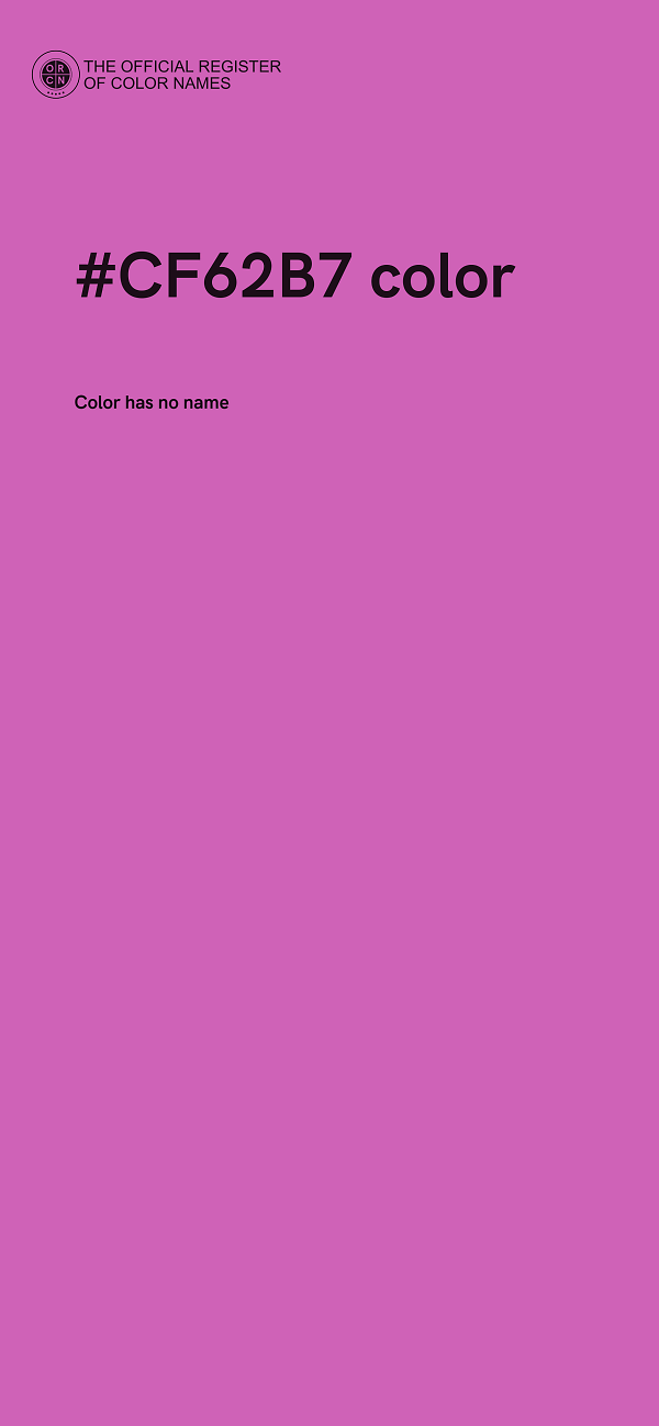 #CF62B7 color image