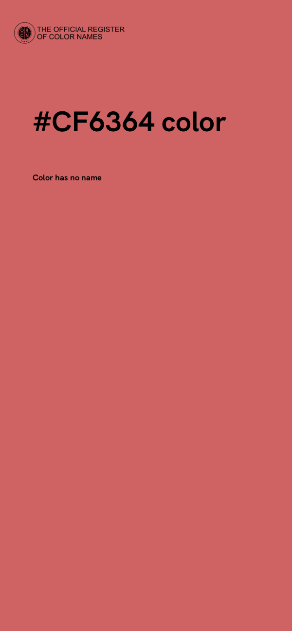 #CF6364 color image