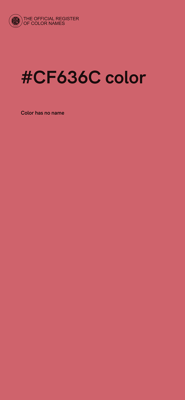 #CF636C color image