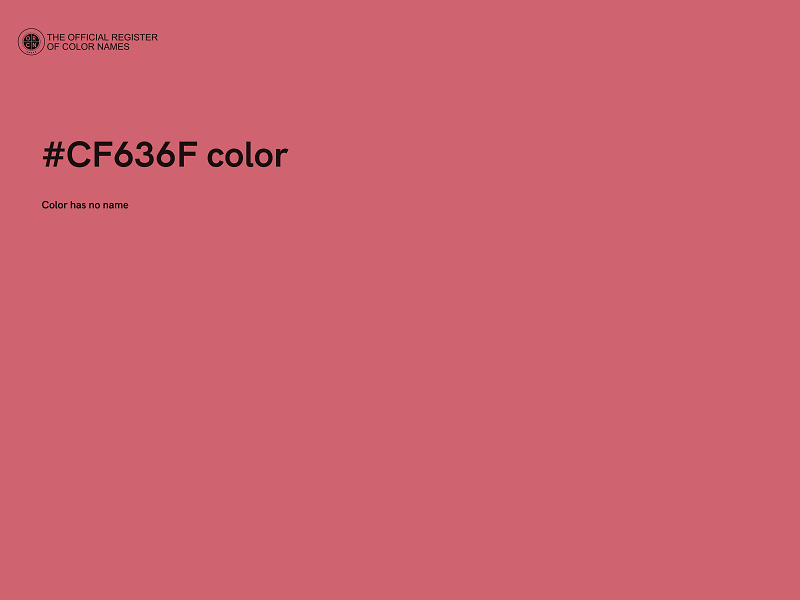 #CF636F color image