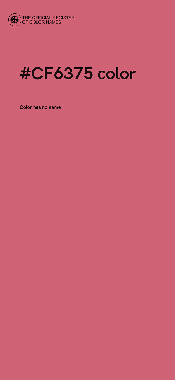 #CF6375 color image
