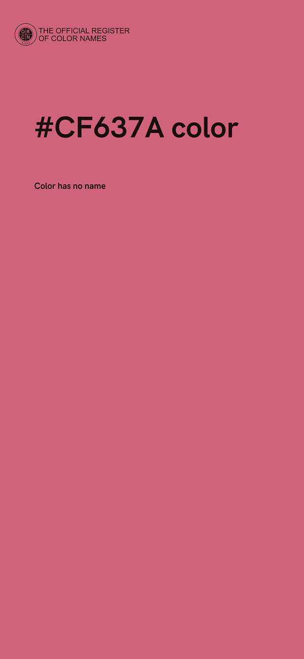 #CF637A color image