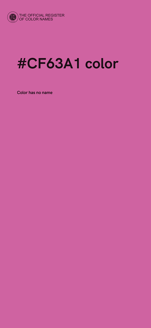 #CF63A1 color image