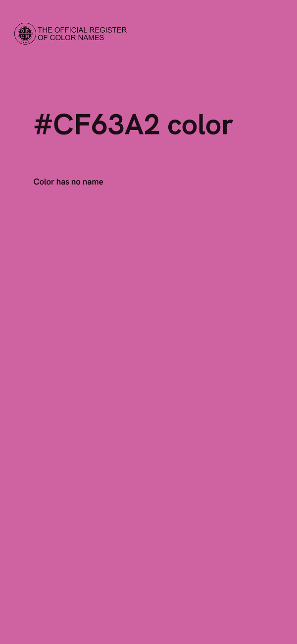 #CF63A2 color image