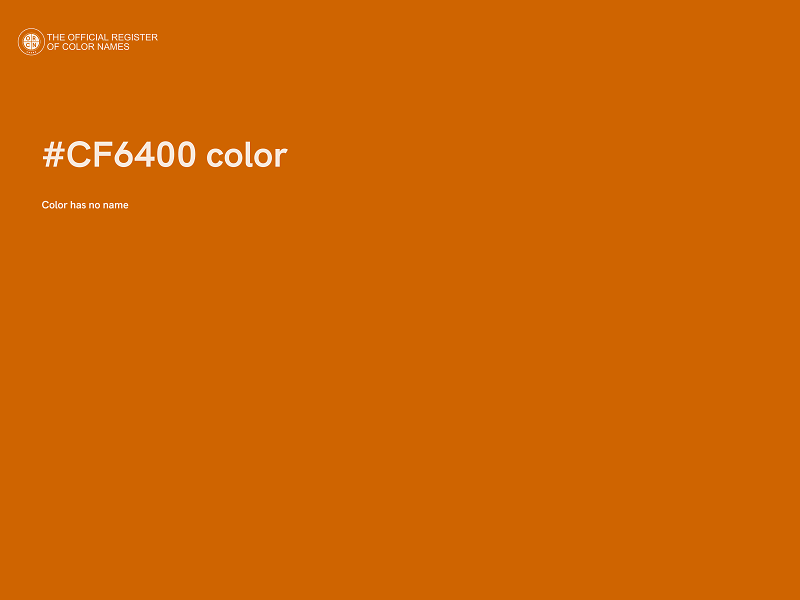 #CF6400 color image