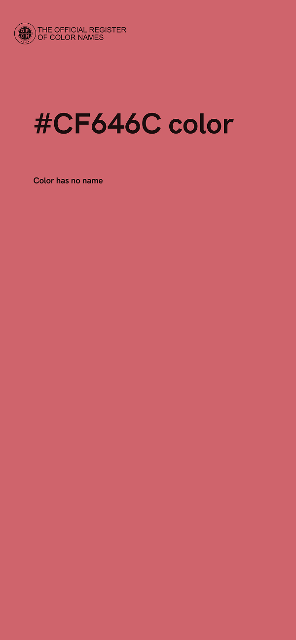 #CF646C color image