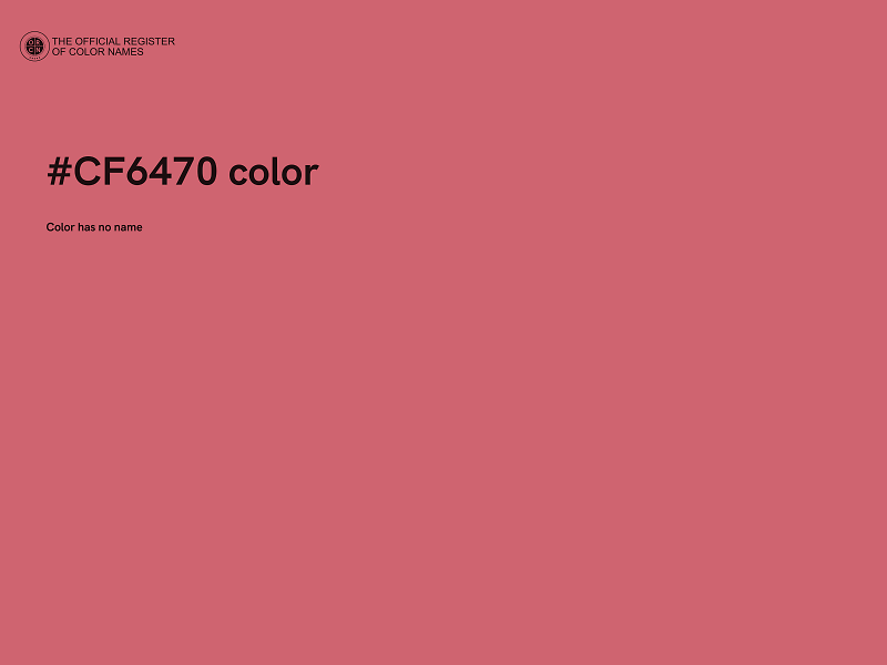 #CF6470 color image