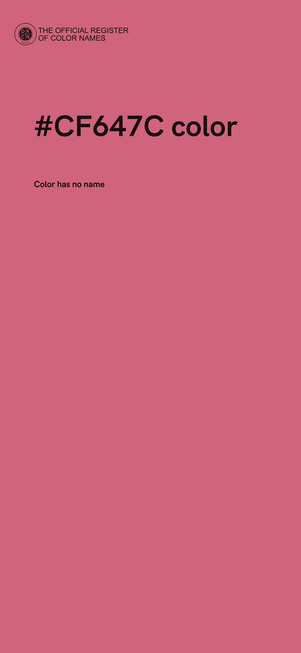 #CF647C color image