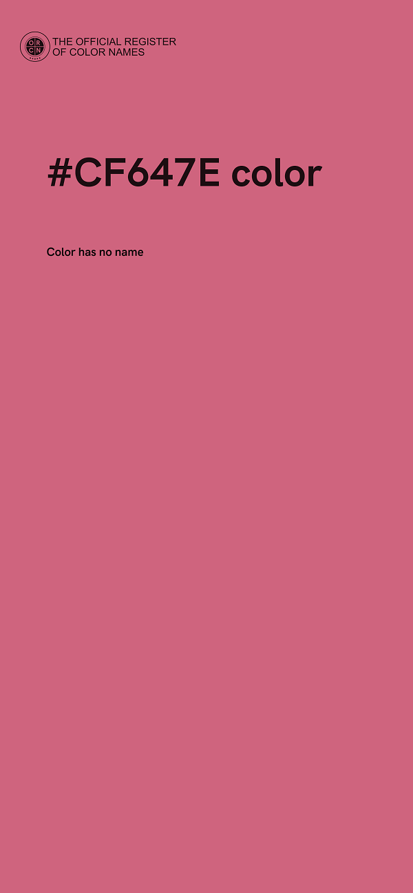 #CF647E color image