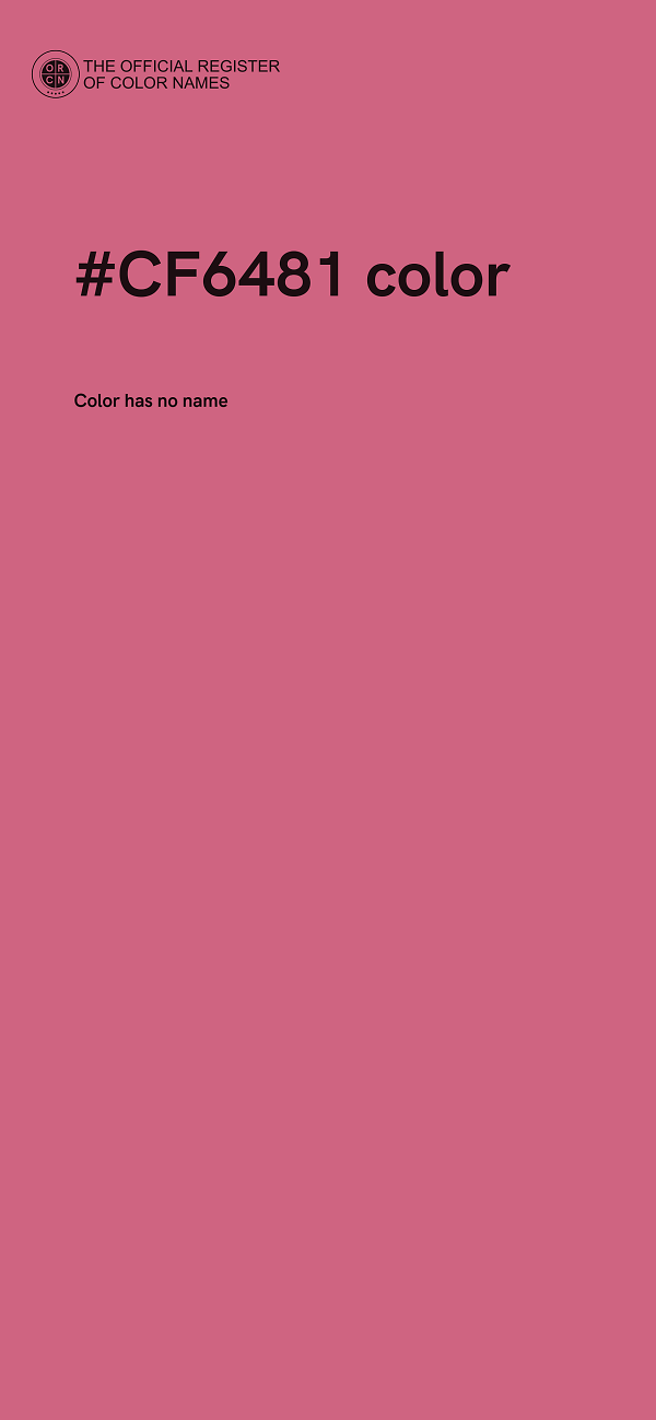 #CF6481 color image
