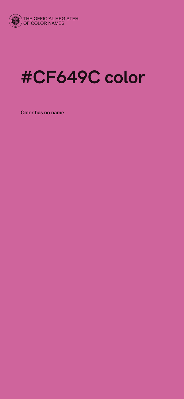 #CF649C color image