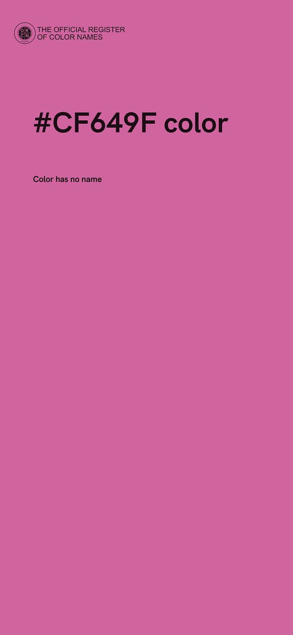 #CF649F color image