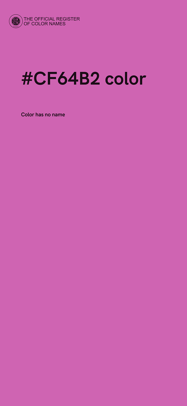#CF64B2 color image
