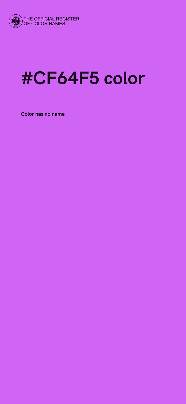 #CF64F5 color image