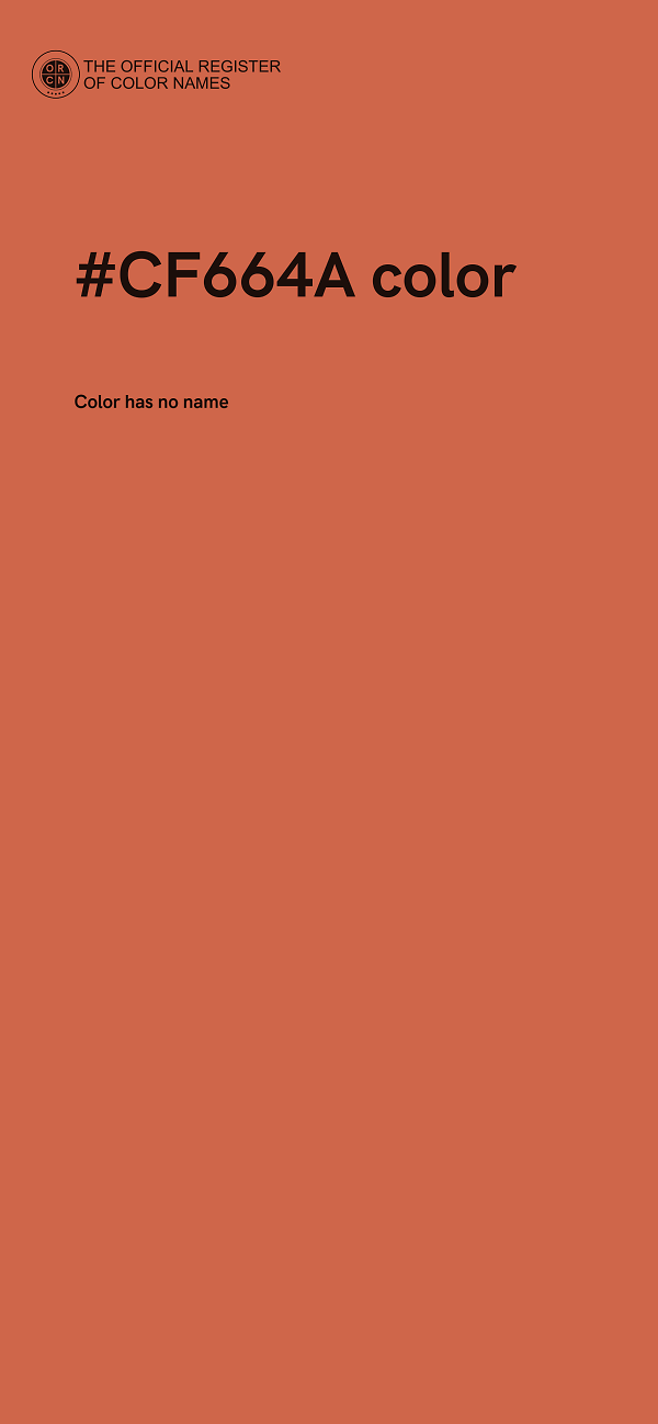 #CF664A color image