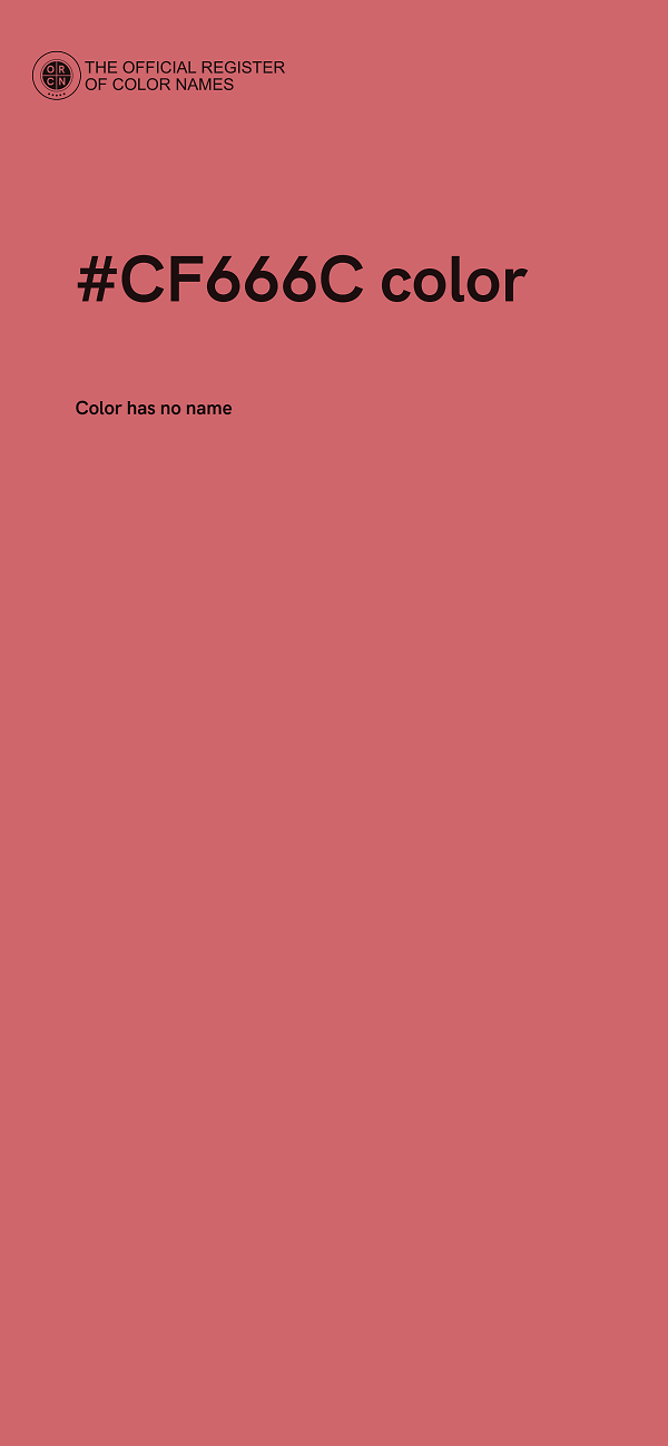 #CF666C color image