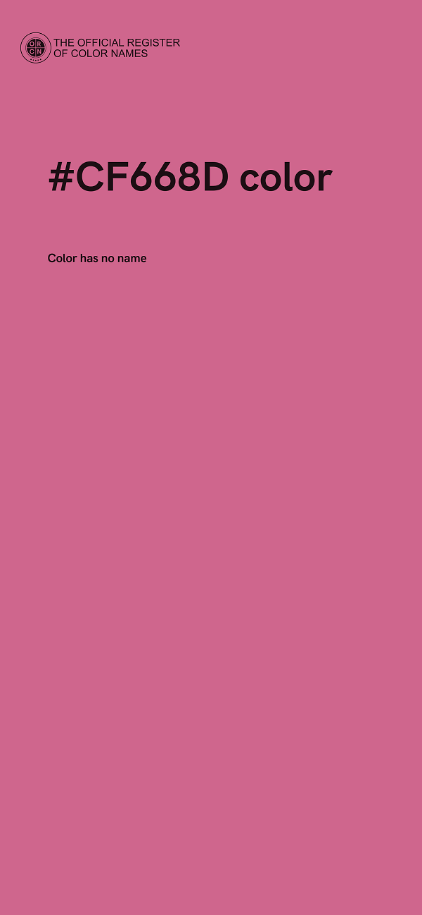 #CF668D color image