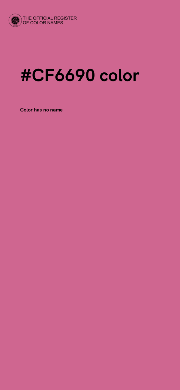 #CF6690 color image