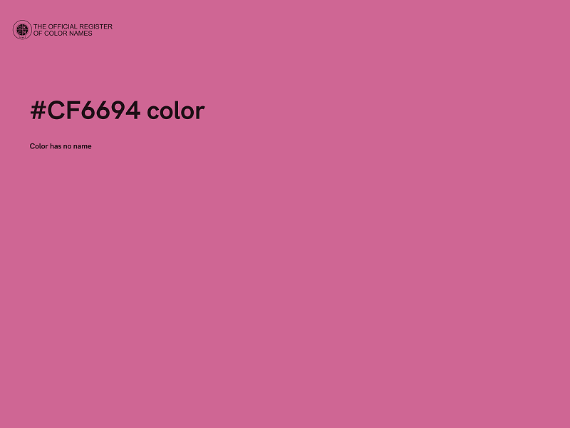 #CF6694 color image