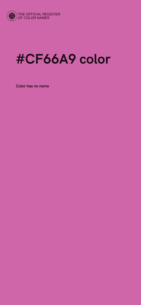 #CF66A9 color image