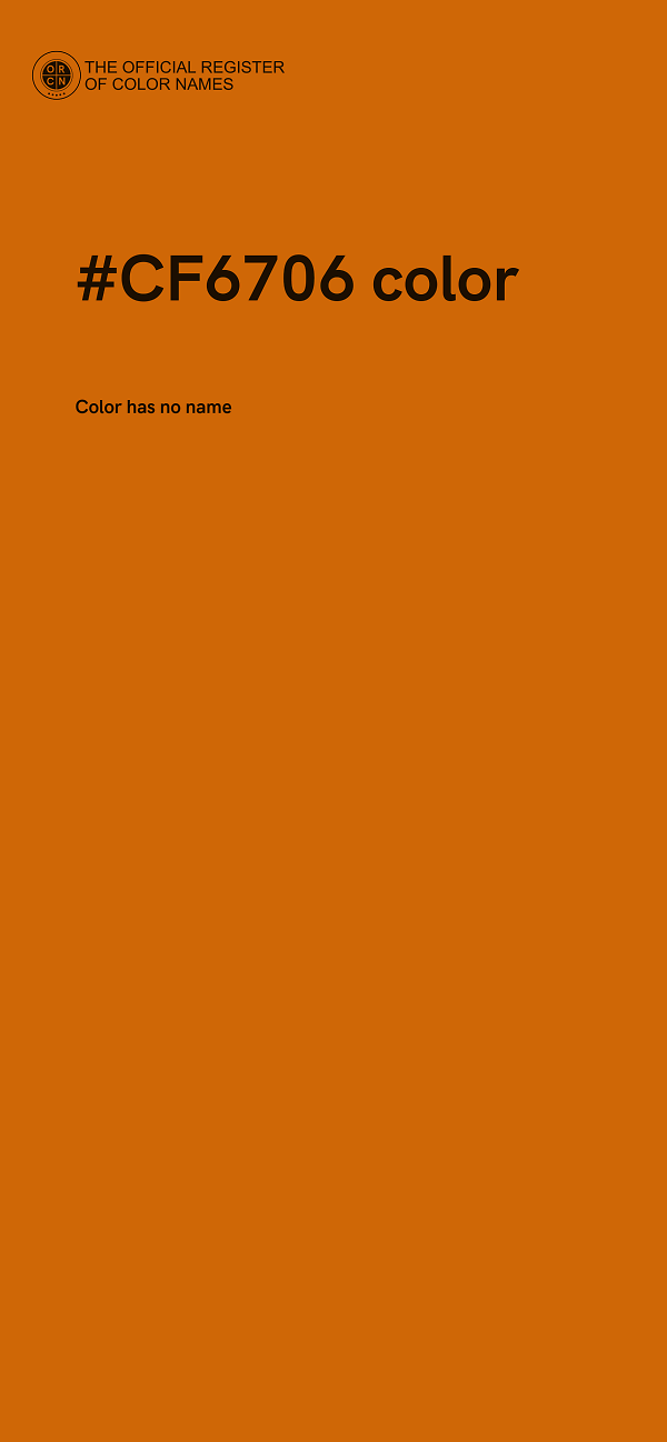 #CF6706 color image