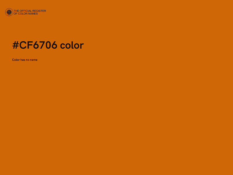 #CF6706 color image