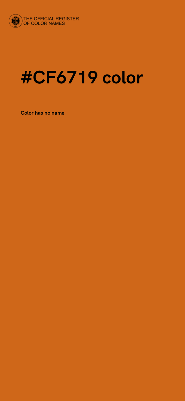#CF6719 color image