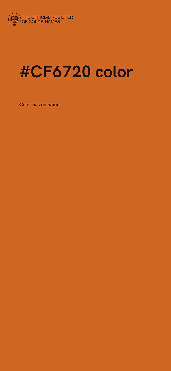#CF6720 color image