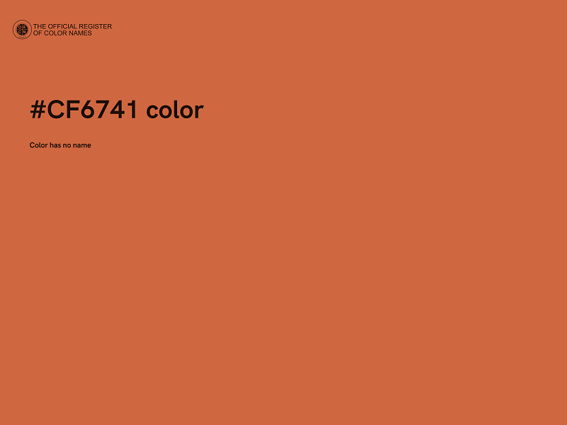 #CF6741 color image