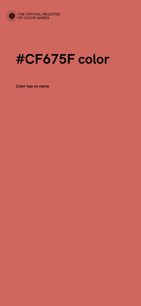#CF675F color image