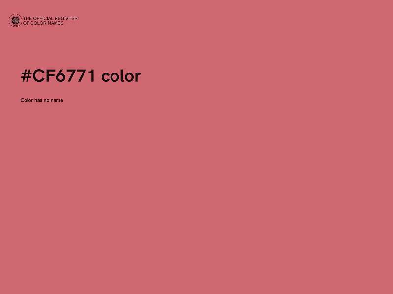 #CF6771 color image