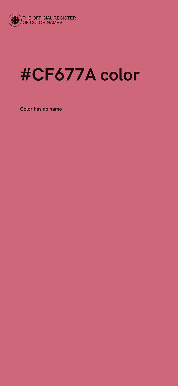 #CF677A color image