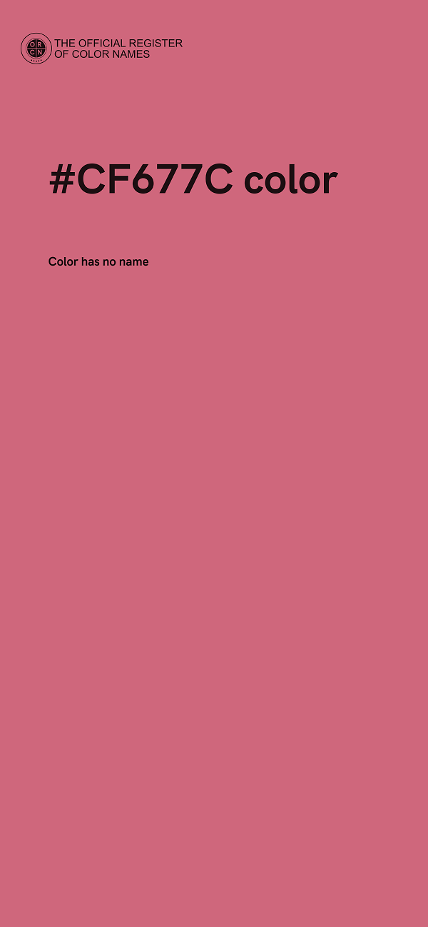 #CF677C color image