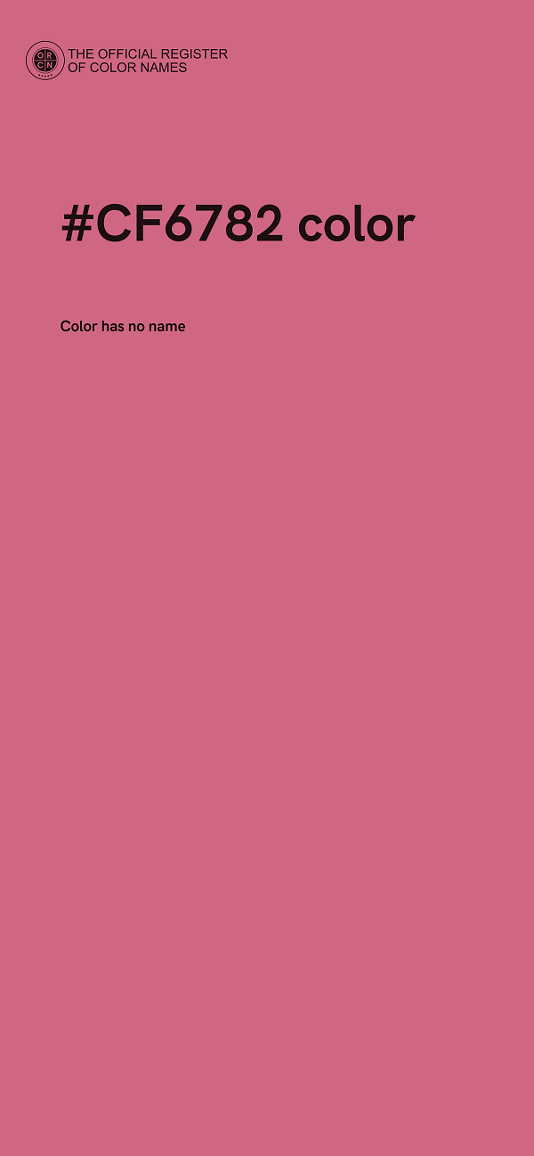 #CF6782 color image