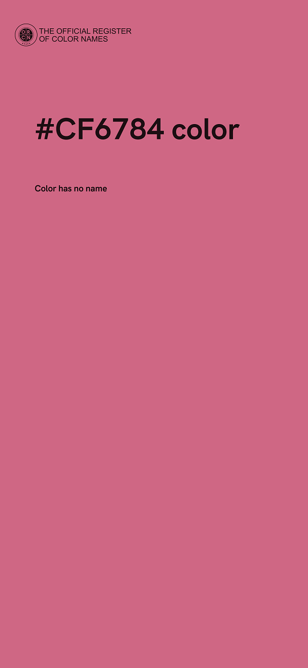 #CF6784 color image