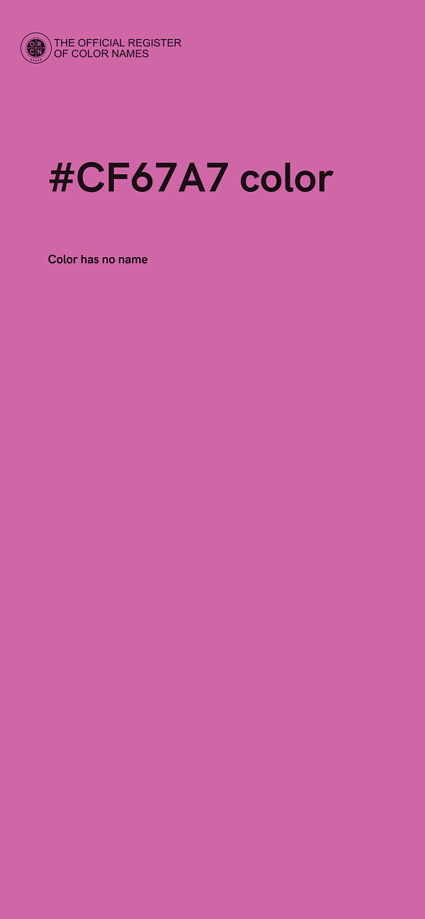 #CF67A7 color image