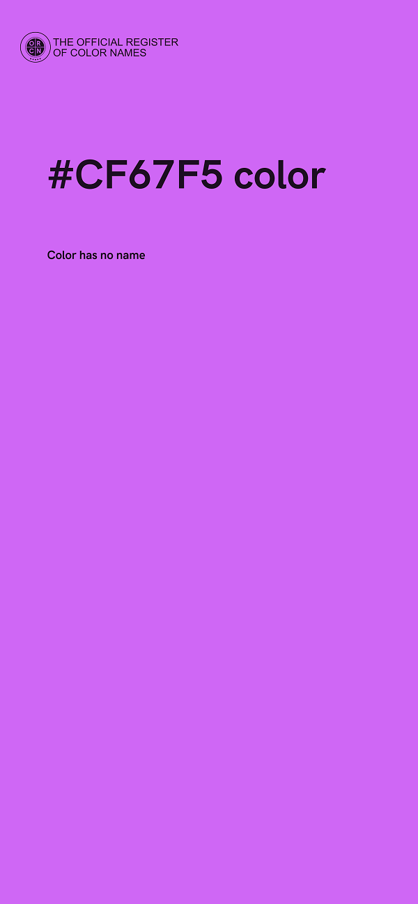 #CF67F5 color image