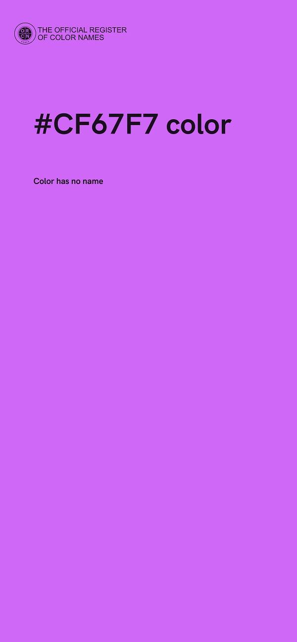 #CF67F7 color image