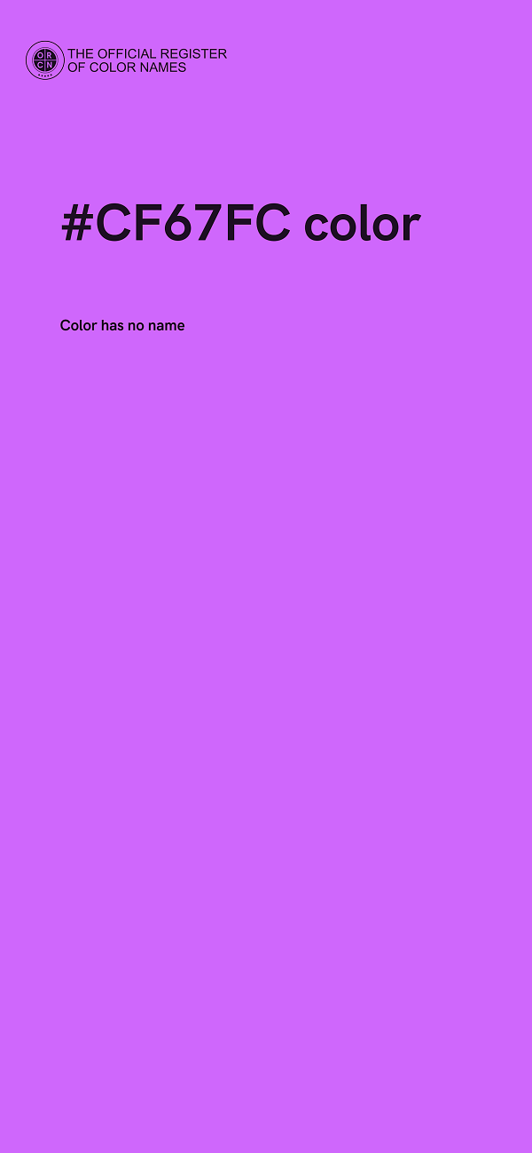 #CF67FC color image