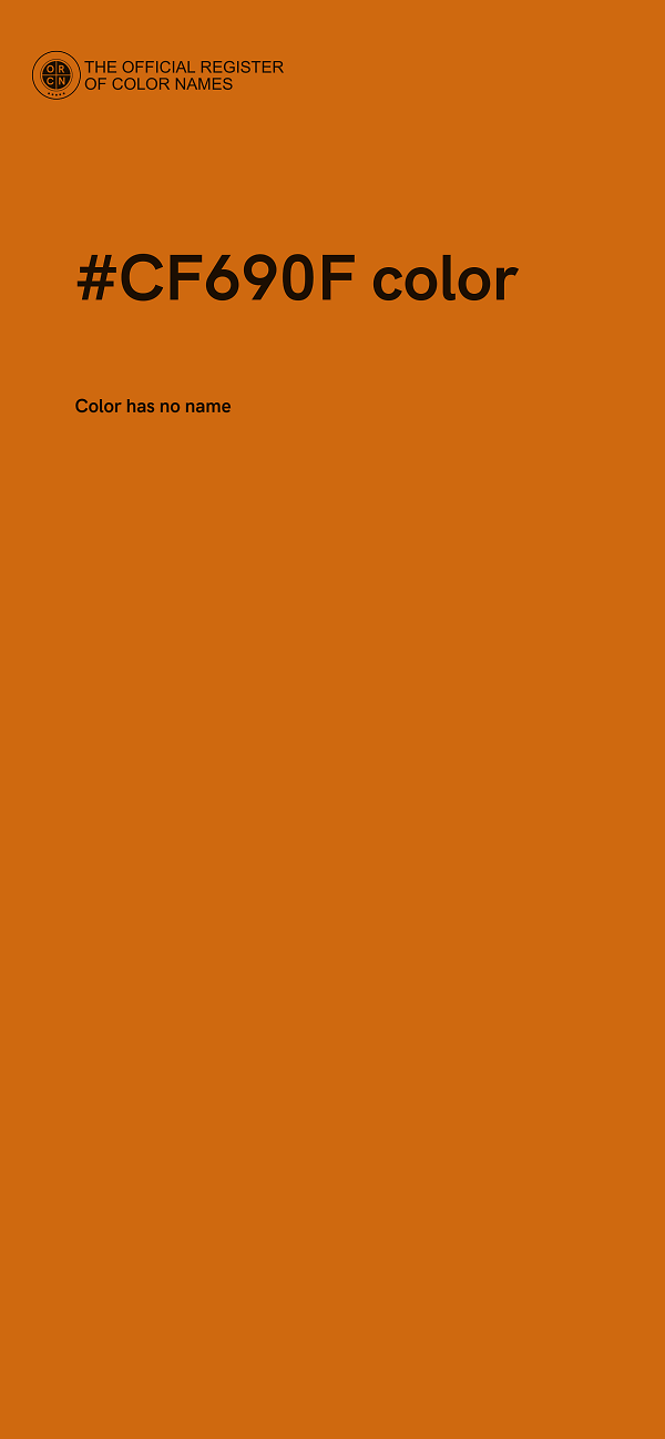 #CF690F color image