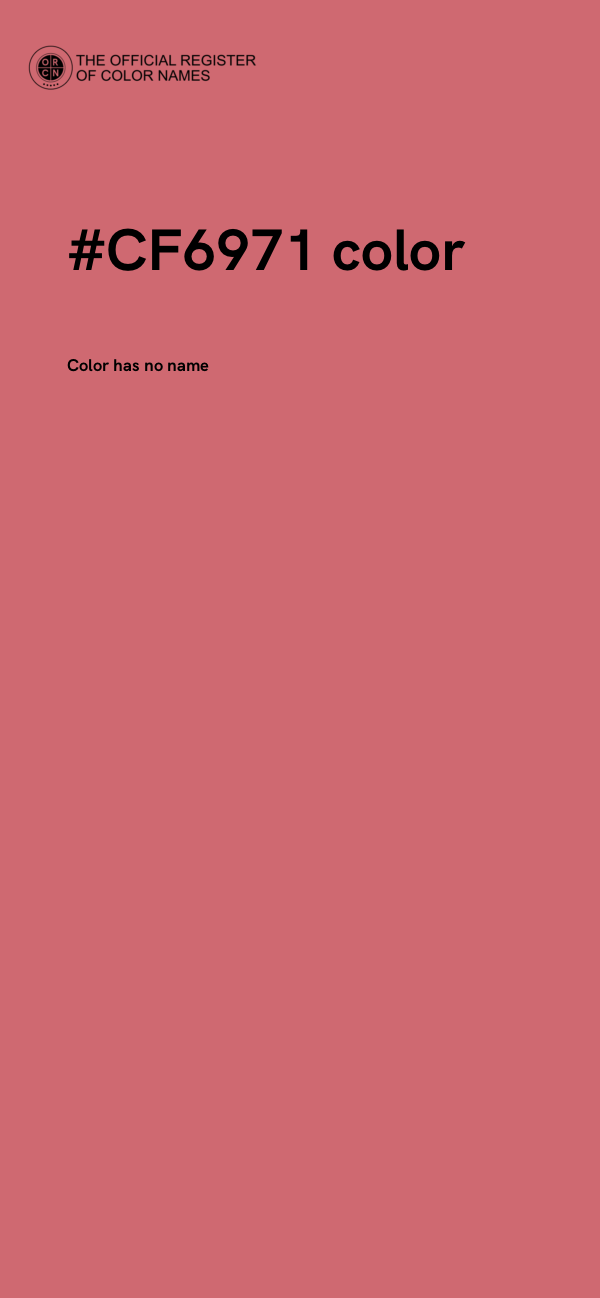 #CF6971 color image