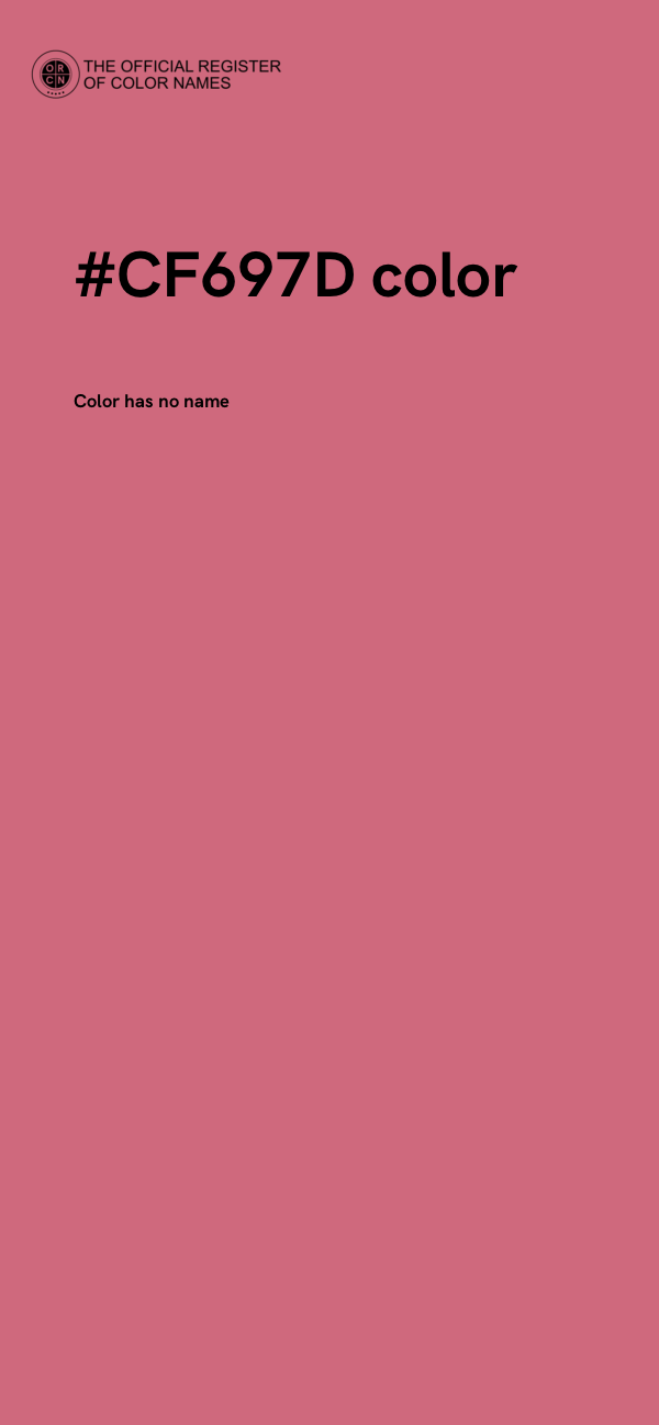 #CF697D color image